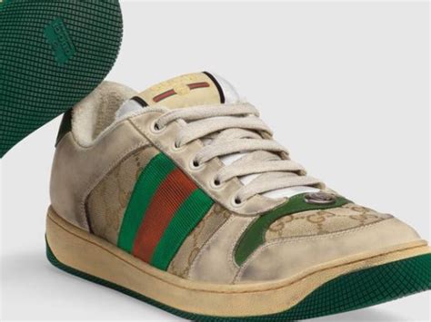 new gucci shoes dirty|Gucci distressed shoes.